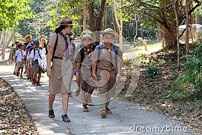 Primary scout activity. Editorial Stock Photo